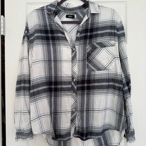 BDG Black and White flannel